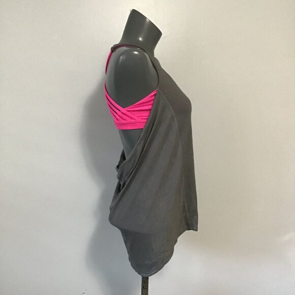 Lululemon Wild Tank Heathered Slate/Raspberry Glo Light Size 8 - Picture 3 of 12